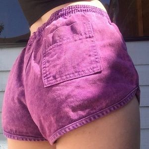 ▲American Apparel▲ Purple Acid Washed Track Shorts